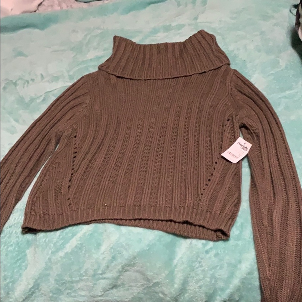 knit turtleneck sweater